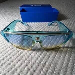 Zeelool Oversized Teal Statement Eyeglasses w/ Box